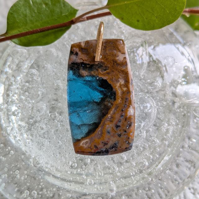 アパタイト イン ジャスパー ペンダント/K18 Apatite in Jasper Pendant