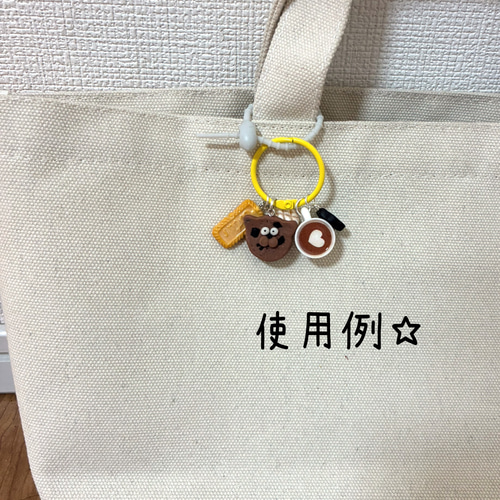 じゃらじゃらキーホルダー】猫クッキー フェイクスイーツ ミニチュア