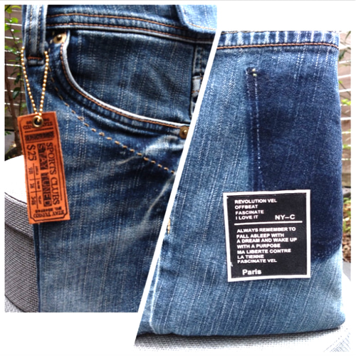 №735【DENIM✖️ノートPC・iPad用 ToteBAG⚮̈】デニムリメイク