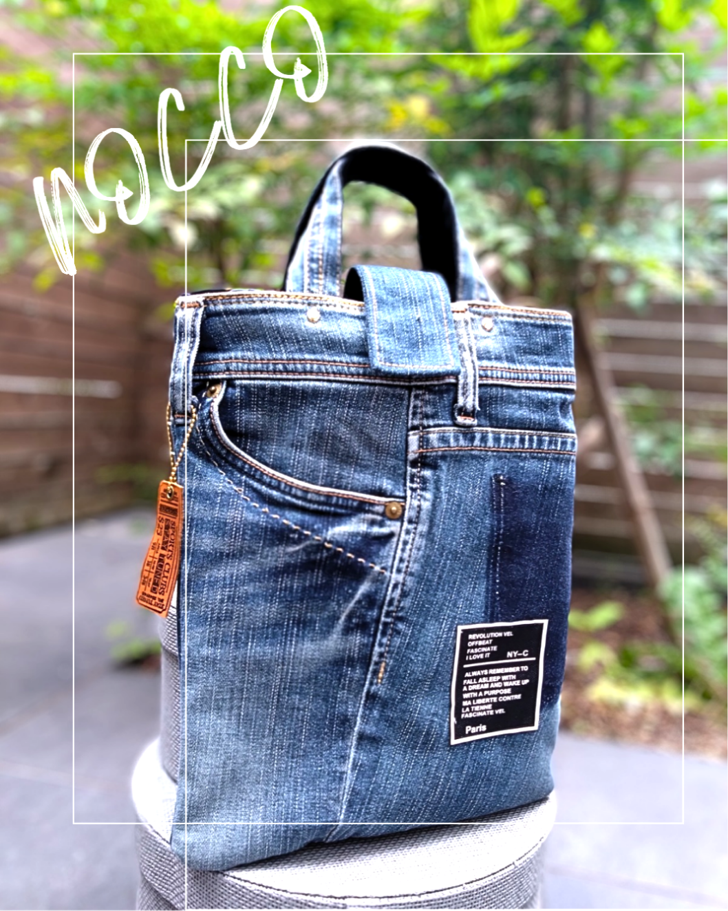 №735【DENIM✖️ノートPC・iPad用 ToteBAG⚮̈】デニムリメイク