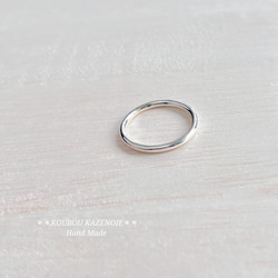 1号から制作可能♪　silver950◆2ｍｍ丸線華奢リング◆受注制作　 8枚目の画像