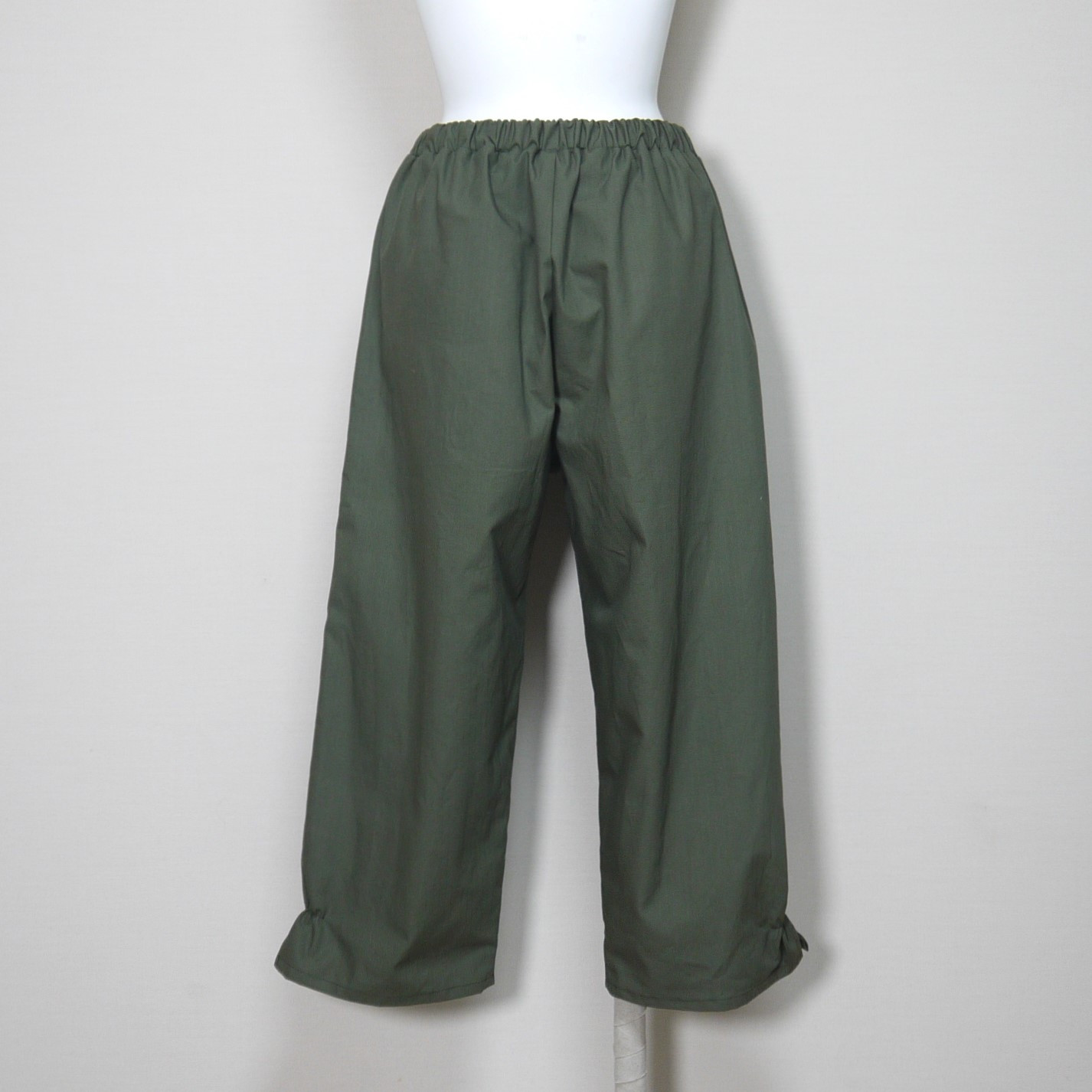 【リップクロス】ポップスリットパンツ◆カーキ◆フリーサイズ（コットン100％）