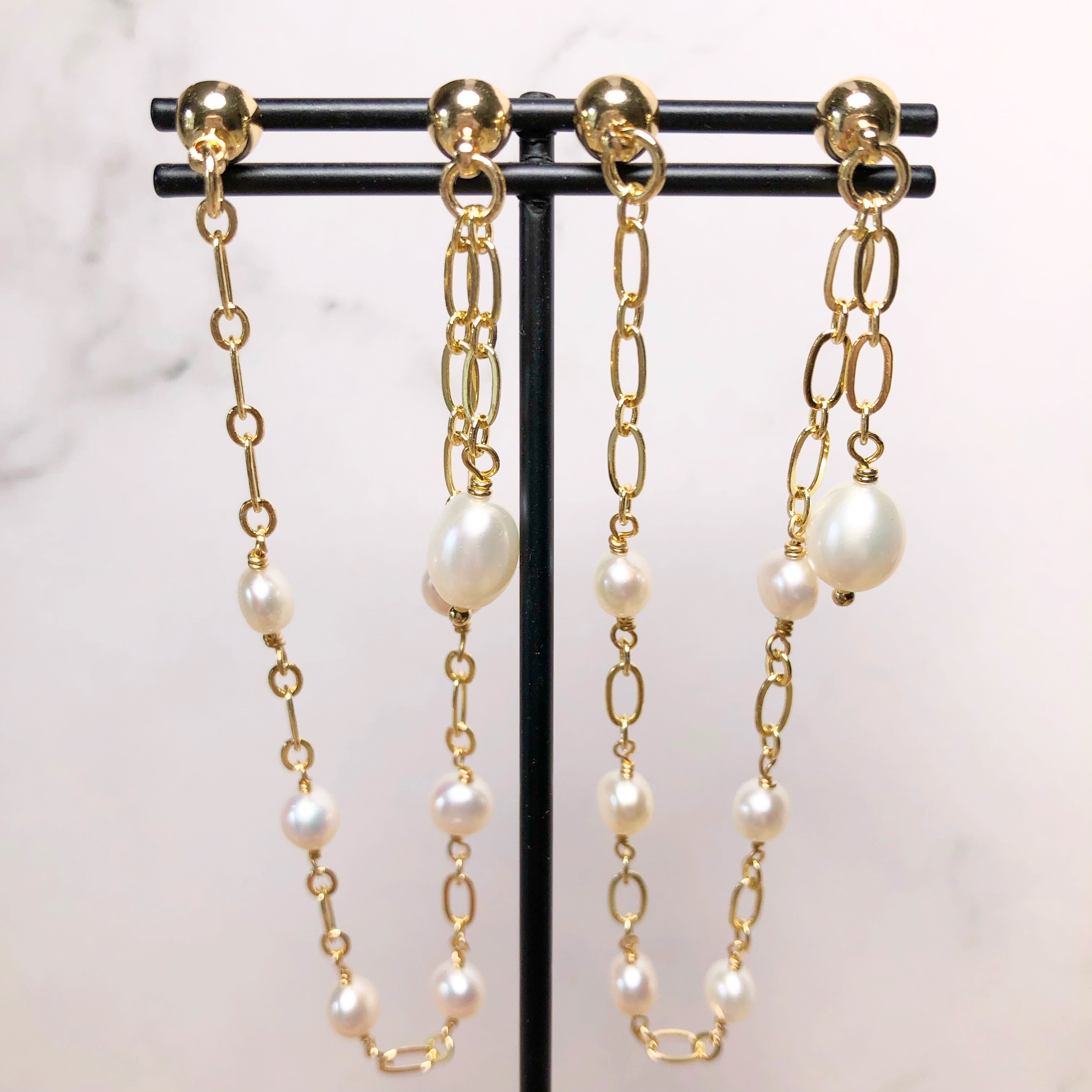 《  14kgfブレスレット》高品質　淡水パールのブレスレット