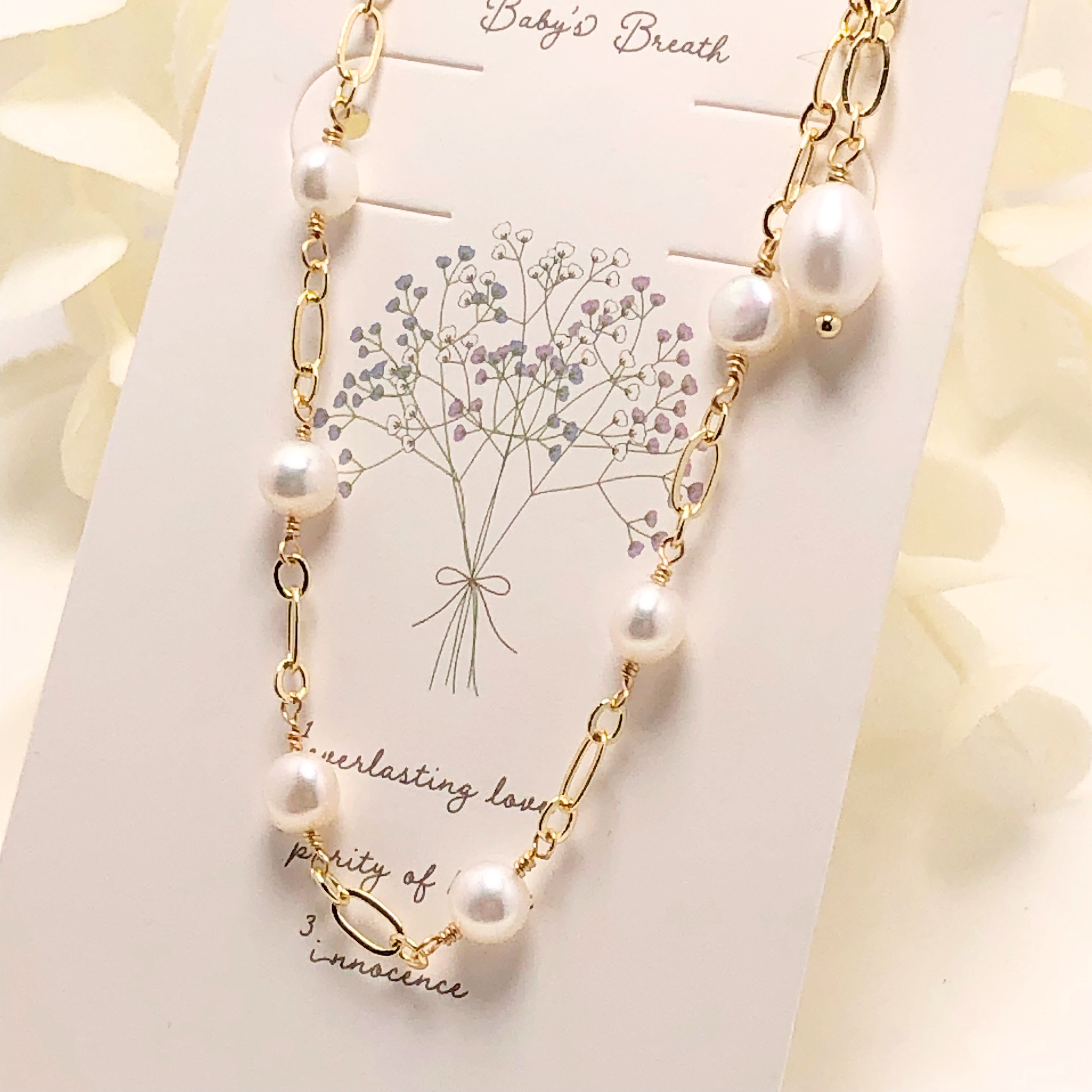 《  14kgfブレスレット》高品質　淡水パールのブレスレット