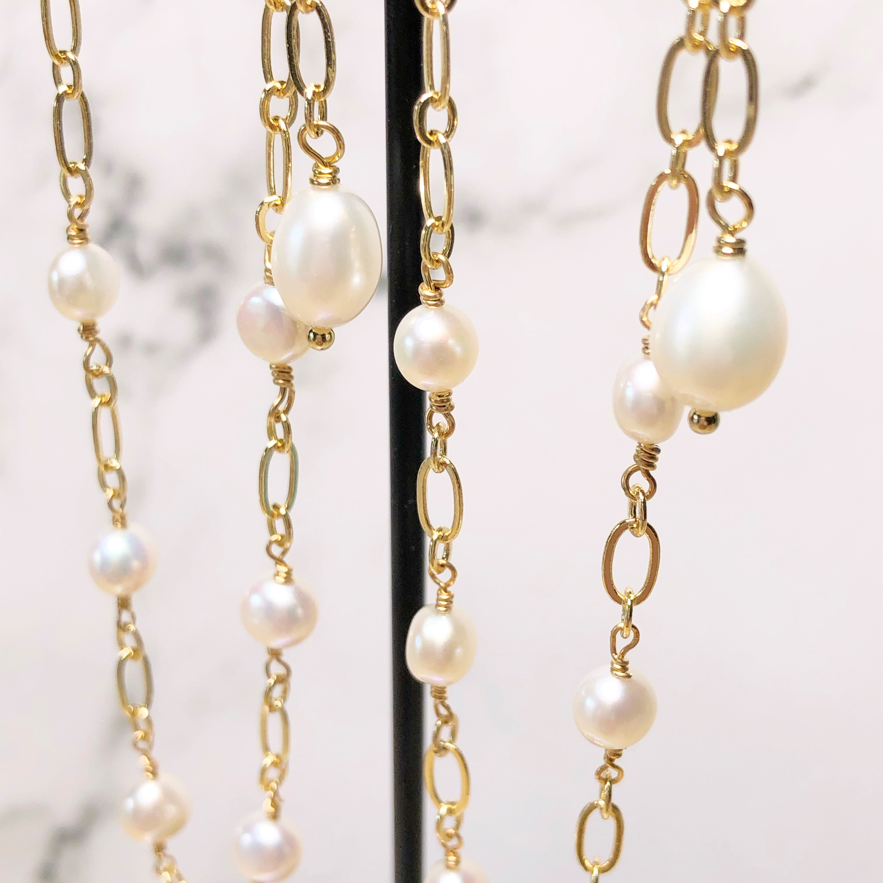 《  14kgfブレスレット》高品質　淡水パールのブレスレット