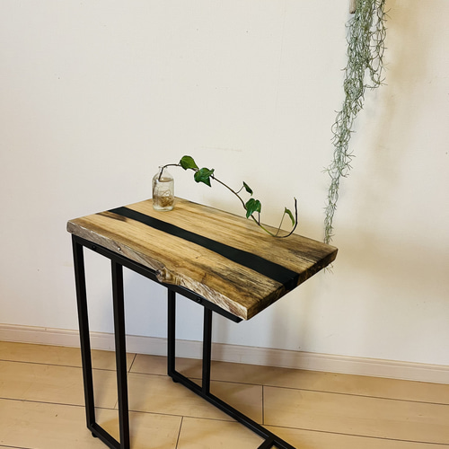 黒柿ソファテーブルサイドテーブルコーヒーテーブル一枚板銘木