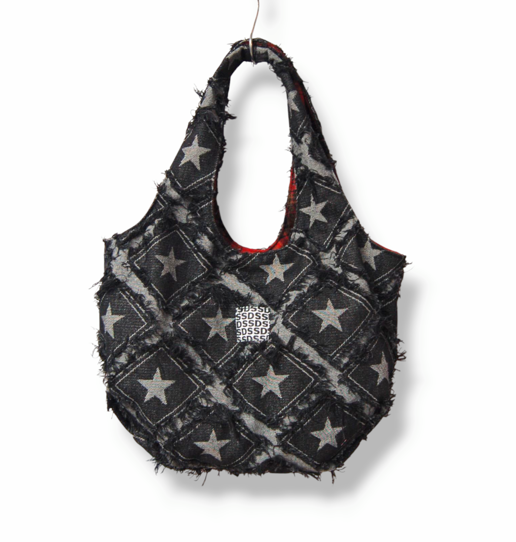 SSD　星フリンジデニム　バルーントートバッグ