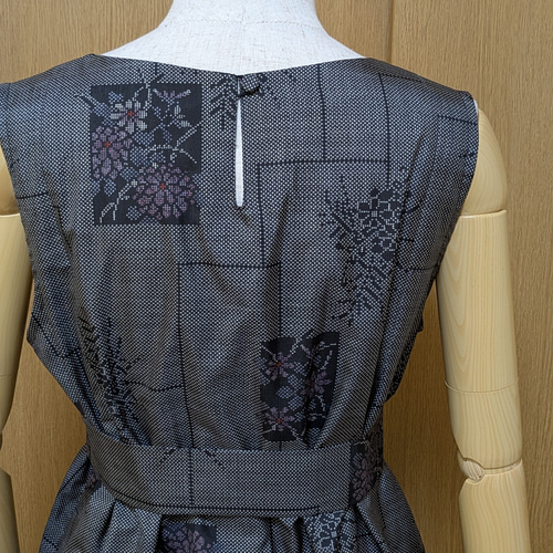 着物リメイク ワンピース 大島紬 M〜L ワンピース さらあお 通販