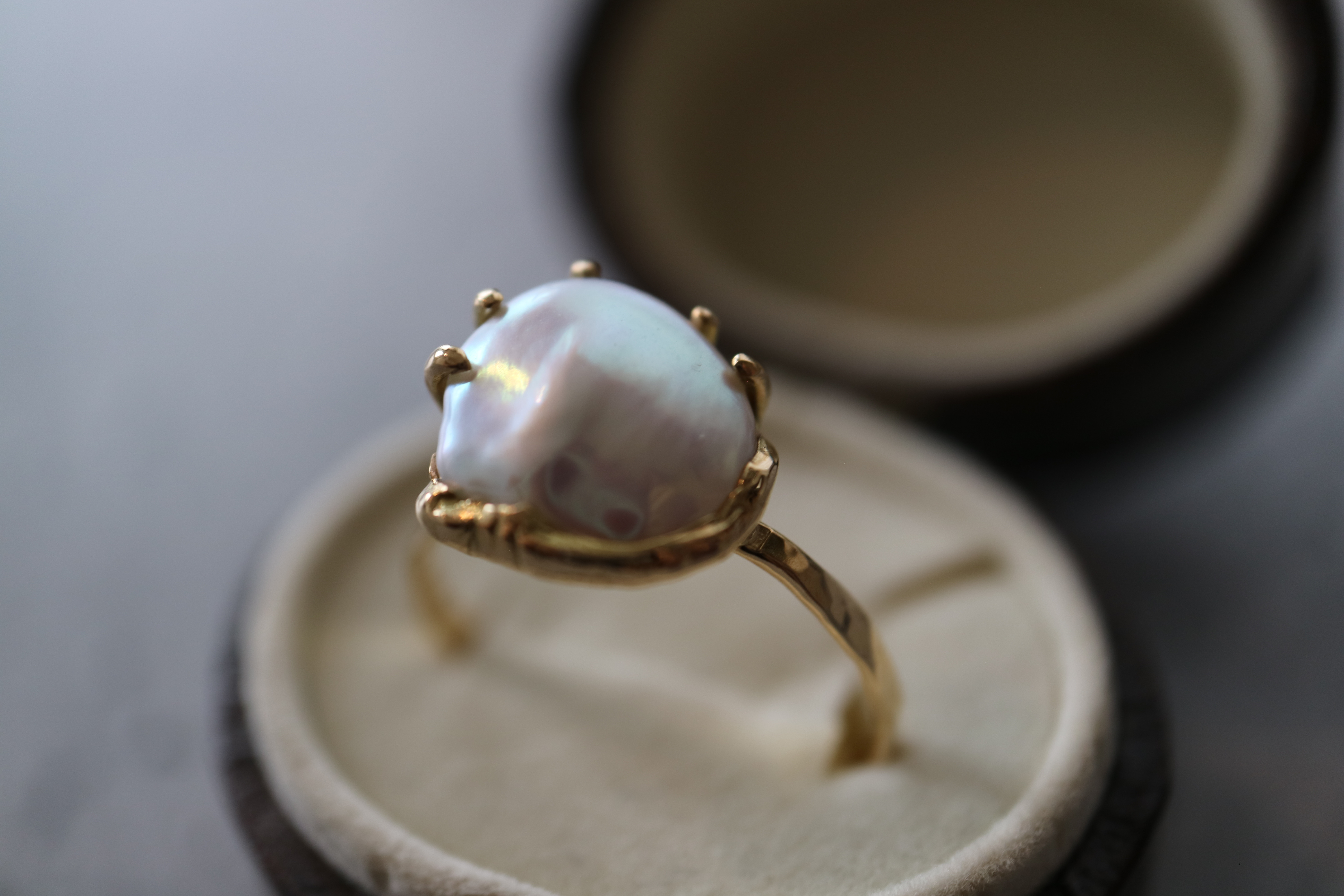 Pearl  K18リング　　（24R-10)