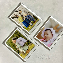 再販｜フォトマグネット｜写真入り｜敬老の日｜誕生日｜記念｜M・Lsize｜簡易ラッピング｜プレゼント｜プチギフト 4枚目の画像