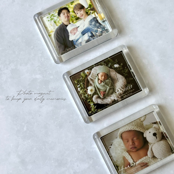 再販｜フォトマグネット｜写真入り｜敬老の日｜誕生日｜記念｜M・Lsize｜簡易ラッピング｜プレゼント｜プチギフト 1枚目の画像