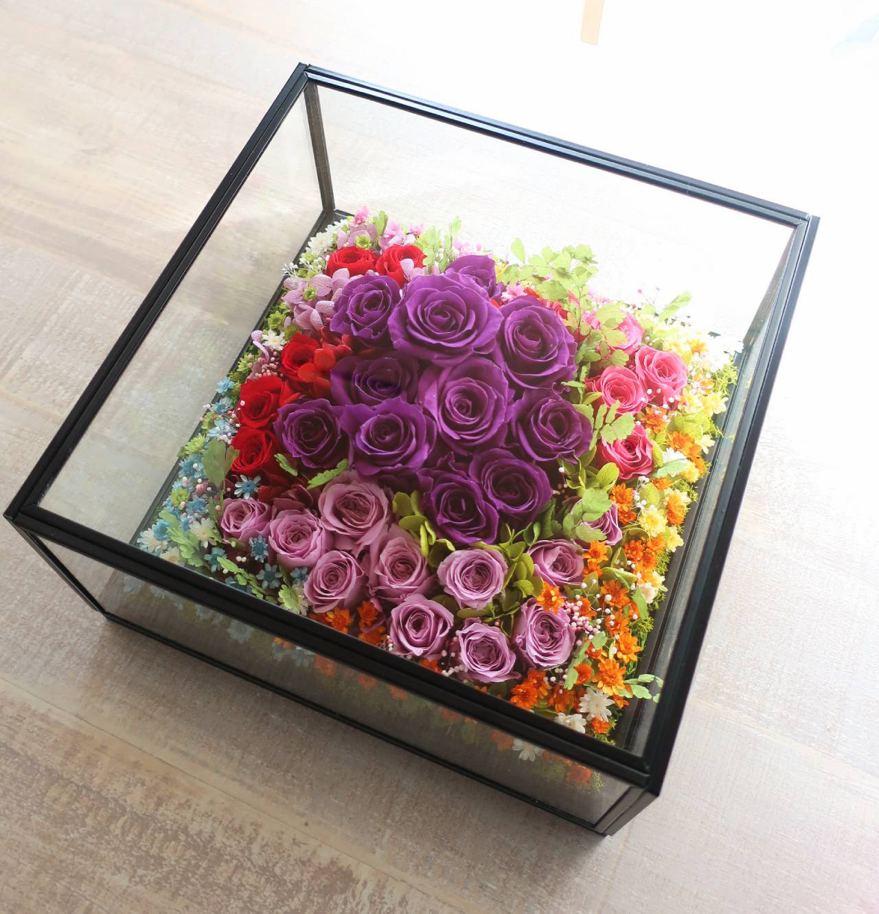 「ジヴェルニー・モネの庭」 【プリザーブドフラワー / GlassCase】