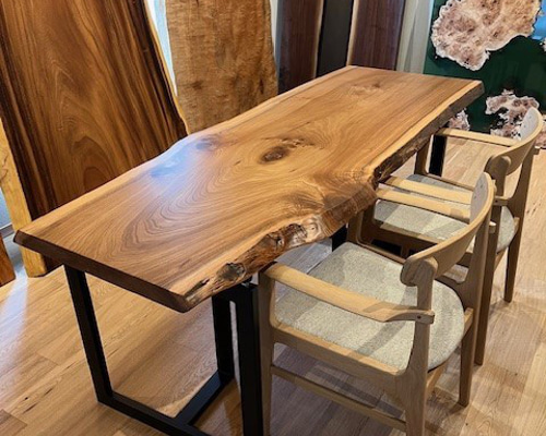 ニレ一枚板テーブル天板 ダイニングテーブル mukunokagu 通販 19458771