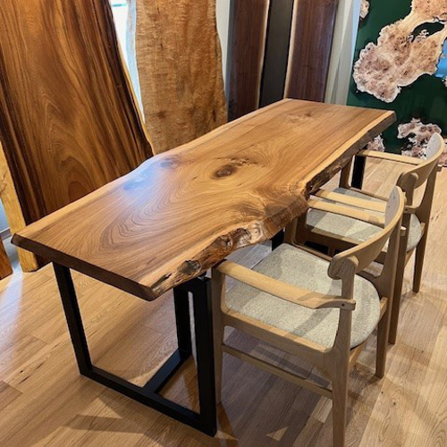 ニレ一枚板テーブル天板 ダイニングテーブル mukunokagu 通販 19458771