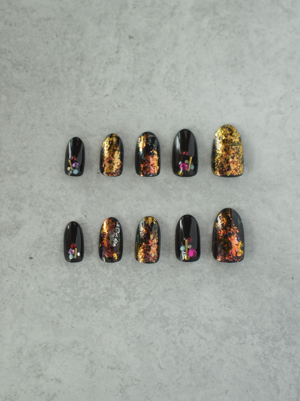 ネイルチップ／　Midnight Garnet