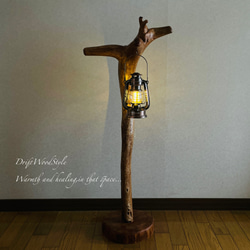 流木インテリア 芸術的な造形が美しい流木スタンド ランタンやエアプラントを飾れる置物 北欧 照明 N94 7枚目の画像