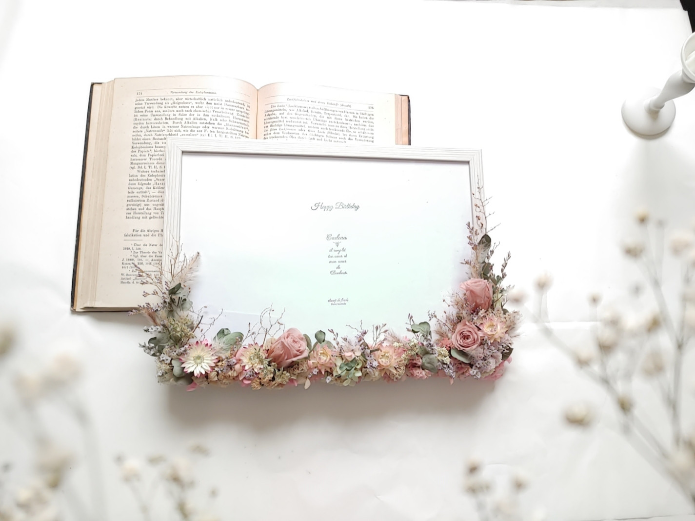 【A4サイズ】ドライフラワーのフォトフレーム ウェルカムボード ウェディング 結婚式 結婚祝い 贈呈花 ご両親 受付花 6,960円