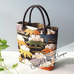 ミナペルホネン がま口 バンブーバッグ 着物バッグ 浴衣バッグ