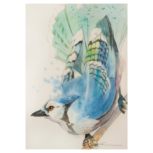 青白き月が現れる頃 　　　　水彩画原画 水彩画（原画）「青空」 - gomaramen888 - BOOTH