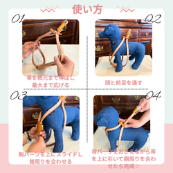 小型～中型用スライドコントロールハーネス【印傳】 9枚目の画像