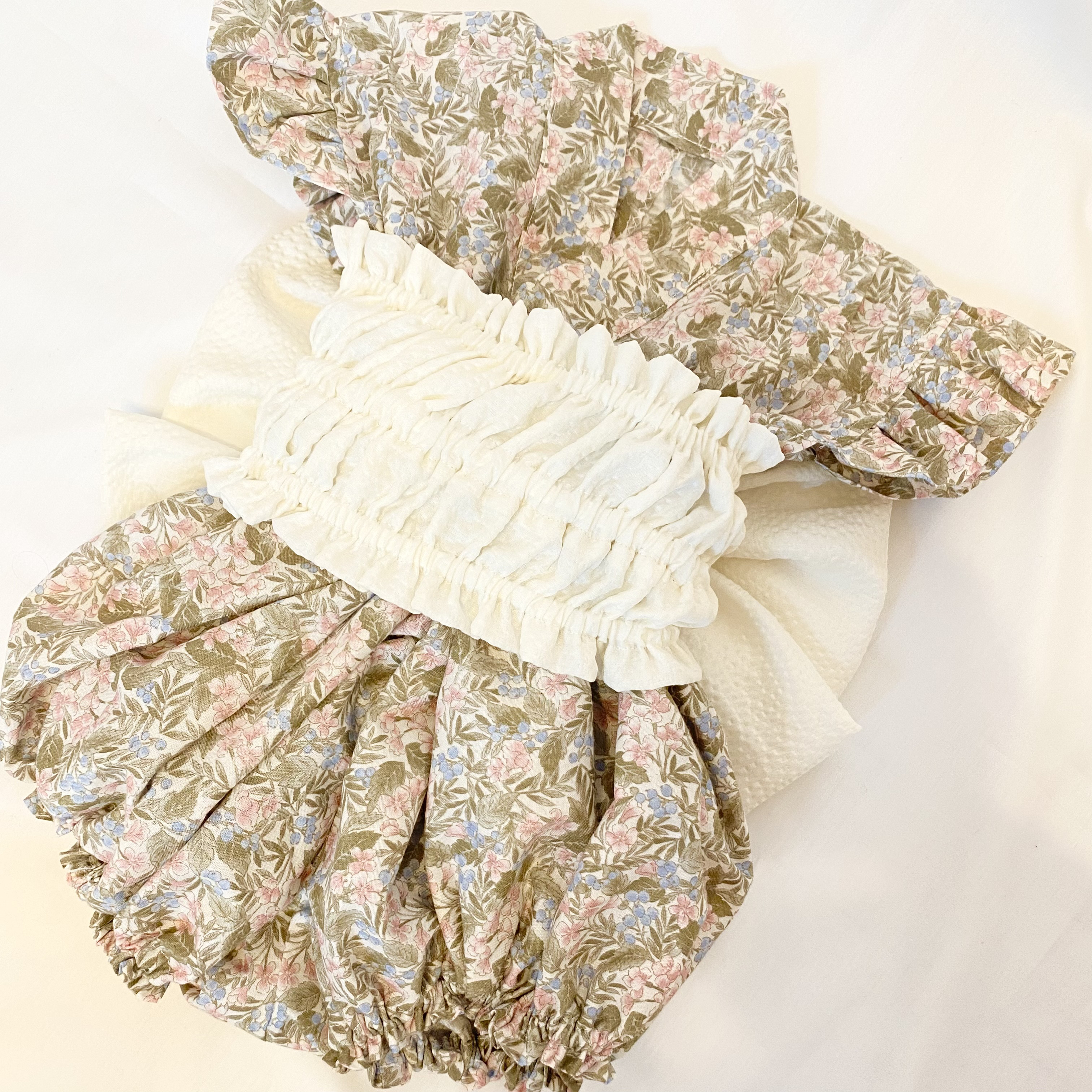 ✴︎お花畑✴︎長く着られる大きなリボンのベビー浴衣✴︎