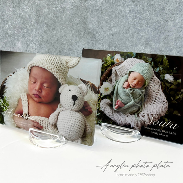 アクリルフォトプレート｜フォトパネル｜アクリル印刷｜敬老の日｜出産祝｜記念｜内祝｜七五三｜wedding｜家族写真 2枚目の画像