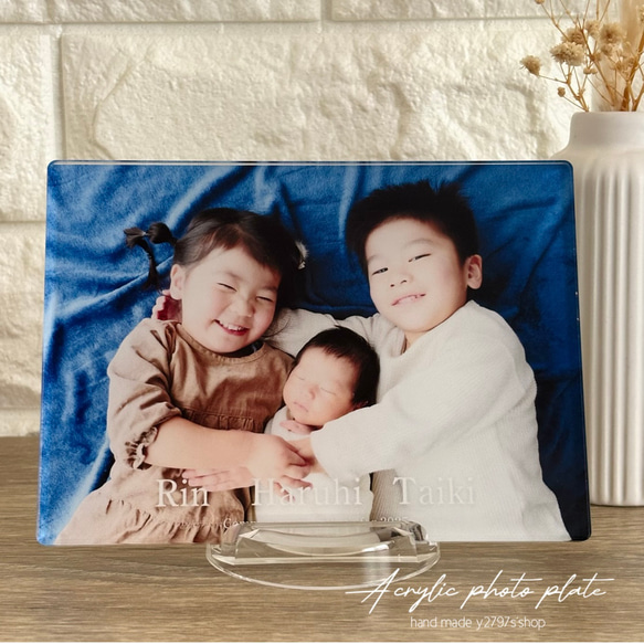 アクリルフォトプレート｜フォトパネル｜アクリル印刷｜敬老の日｜出産祝｜記念｜内祝｜七五三｜wedding｜家族写真 6枚目の画像