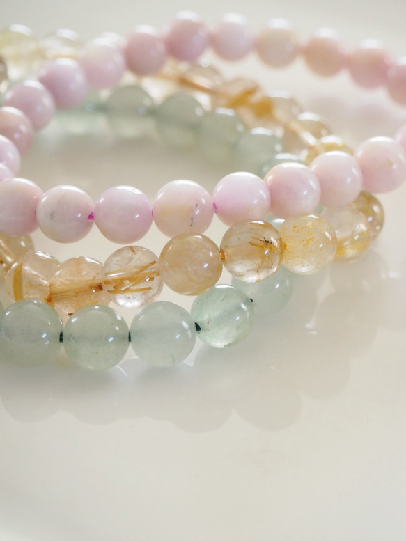 深呼吸のしずく〜グリーンアベンチュリンのブレスレット〜 5枚目の画像