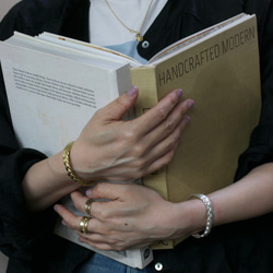 Vintage style braided bangle / 四つ編みバングル　シルバー925・真鍮/送料無料 10枚目の画像