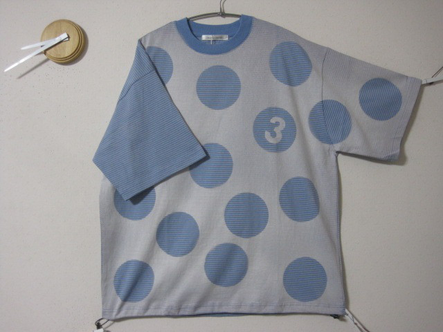 1点　バルーン　水玉ぼーだー　ナンバー【３】透かし　サックス　風鈴／シャボン／ オーバーサイズ／２ＷＡＹ／ボーダー／爽