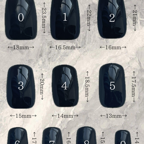 ネイルチップ ジェルネイル マグネットネイル 黒 ブラック シンプル
