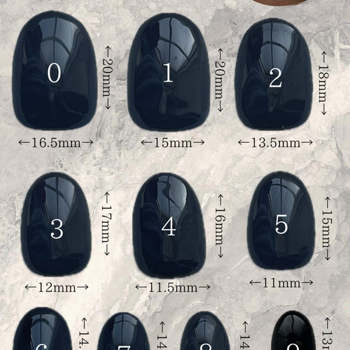 ネイルチップ ジェルネイル マグネットネイル 黒 ブラック シンプル