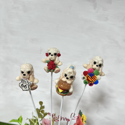 アメコカのピック(粘土細工)レジンコーティング 2枚目の画像