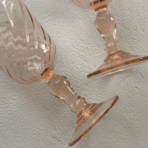 フランスVintage Luminarc リュミナルク社 ロザリングラス リキュール