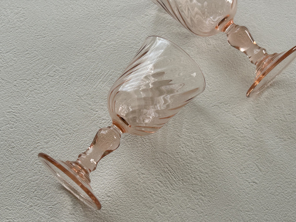 フランスVintage Luminarc リュミナルク社 ロザリングラス リキュール