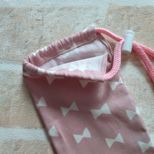 バトンケース 袋 ピンク リボン バトントワリング 雑貨・その他 k-aya