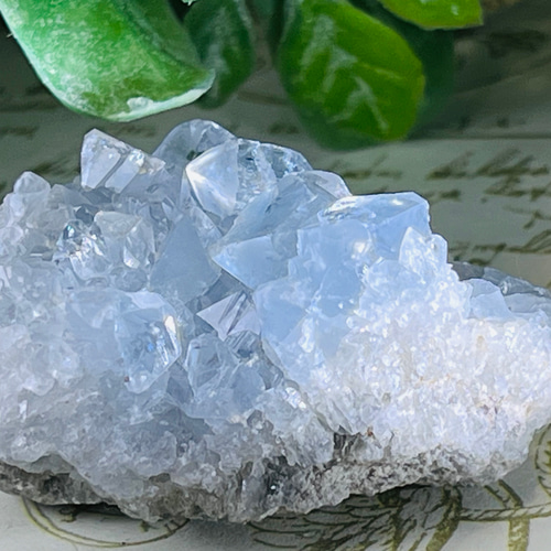 天使の石໒꒱✨ セレスタイト 天青石 クラスター 原石 ラフストーン