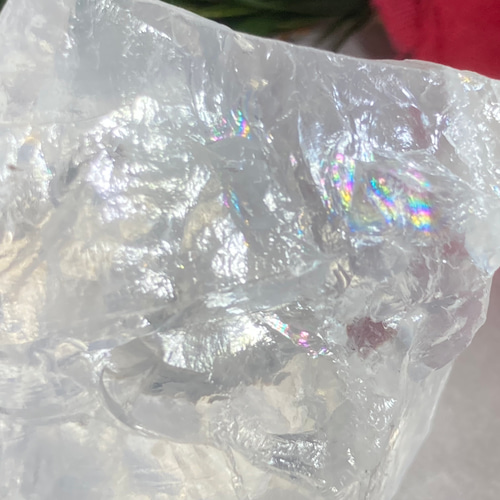 レインボー アイスデビル 氷水晶 クリスタル 原石 氷の悪魔