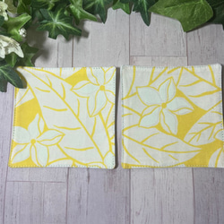 夏のハワイアンペアコースター　現品　送料込み 2枚目の画像