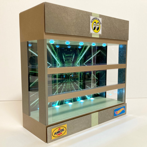 1/64展示21台可・サイバーパンクVr2・ディスプレーBOX・LED照明