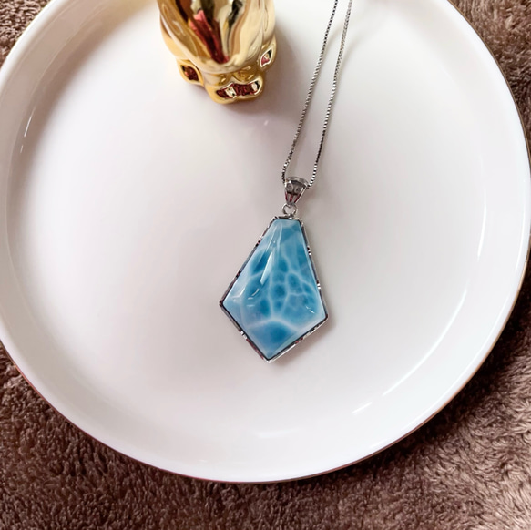 天然無処理　ラリマー ペンダント No885 天然無処理 ラリマー ペンダント No885 ネックレス・ペンダント