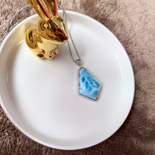 天然無処理　ラリマー ペンダント No885 天然無処理 ラリマー ペンダント No885 ネックレス・ペンダント