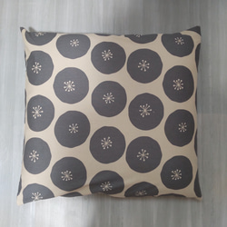 座布団カバー　わたげ　グレー 3枚目の画像