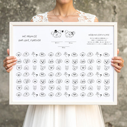 結婚証明書　ゲスト参加型　　結婚式　人前式　犬　いぬ　dog  　　072 7枚目の画像