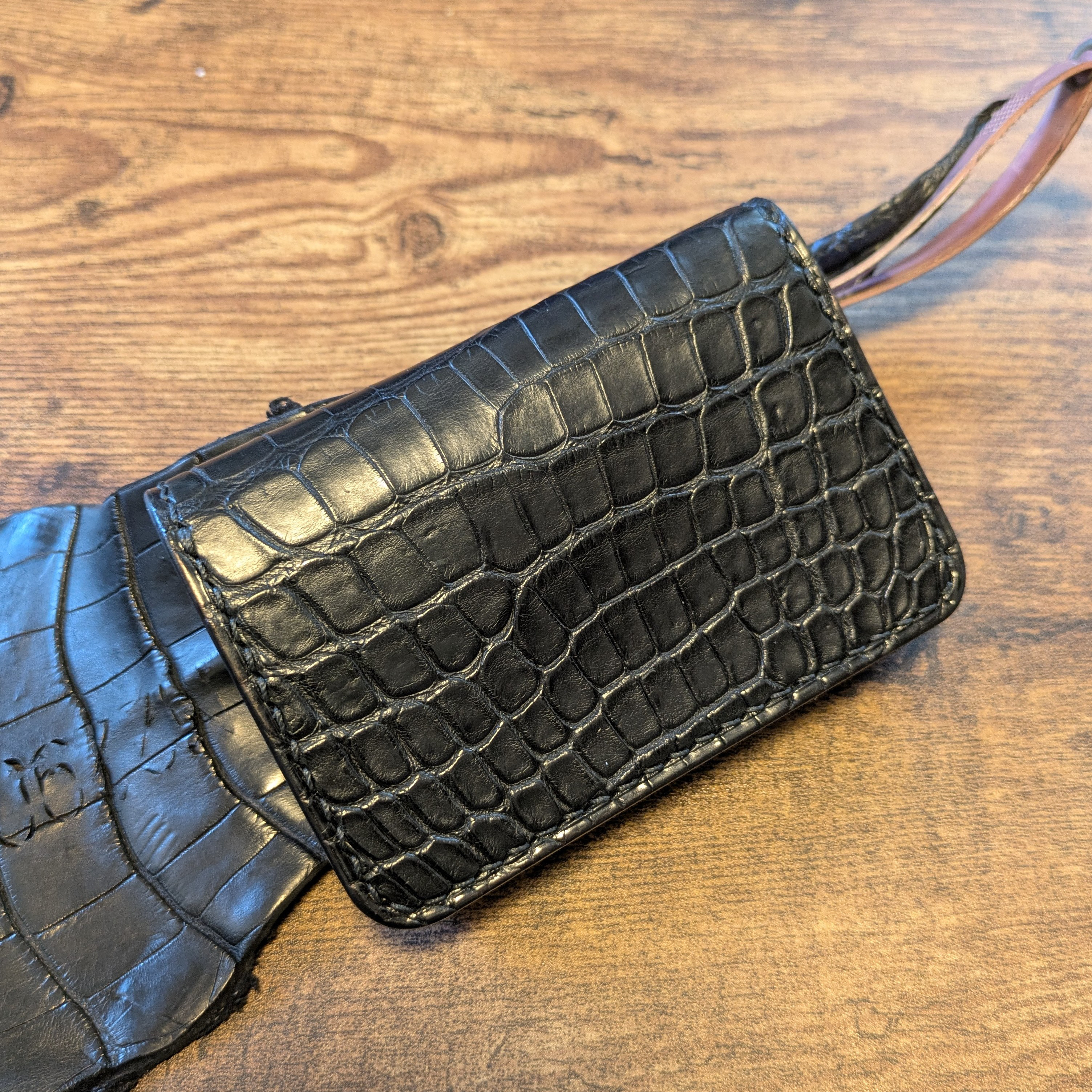 アリゲーター“ディープブラック”カードケース〜Alligator“Deep black”card case〜jaw