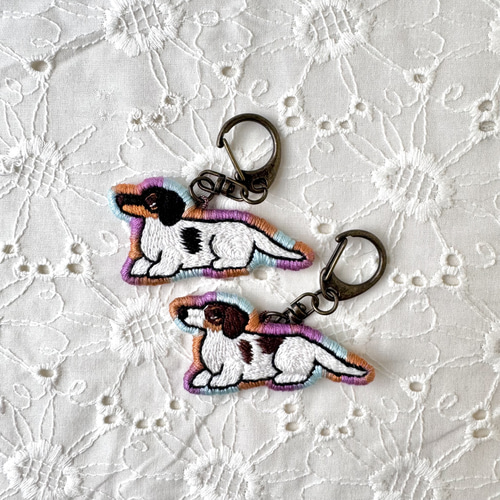 ふせダックス 刺繍キーホルダー 第2弾 キーホルダー HAOEM 通販