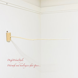 流木インテリア ８０ｃｍの流木枝を使った小鳥の止まり木 インコの壁掛けパーチ ピン止めタイプ ビス止め変更可 N129 5枚目の画像