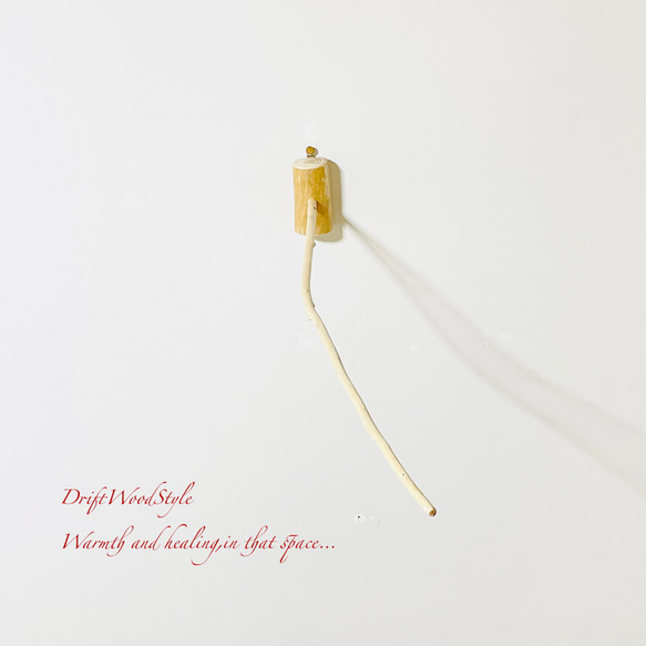 流木インテリア ８０ｃｍの流木枝を使った小鳥の止まり木 インコの壁掛けパーチ ピン止めタイプ ビス止め変更可 N129 7枚目の画像