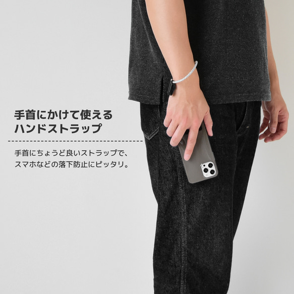 パラコード ハンドストラップ 【クリップ HIGHCAMPストラップホルダー付き】 ミックスカラー 3枚目の画像