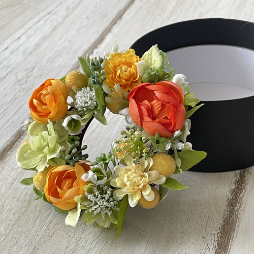 ビタミンカラーの元気いっぱい大きいリース 3ad5d96fbd7e4ccbe66fb6ee814200